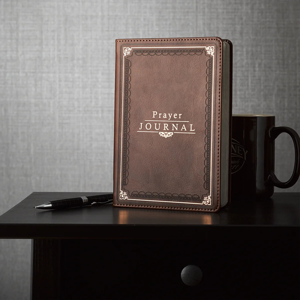 Elevate Your Spiritual Journey with The Lord's Prayer Faux Leather Prayer Journal - Matthew 6: 9-13