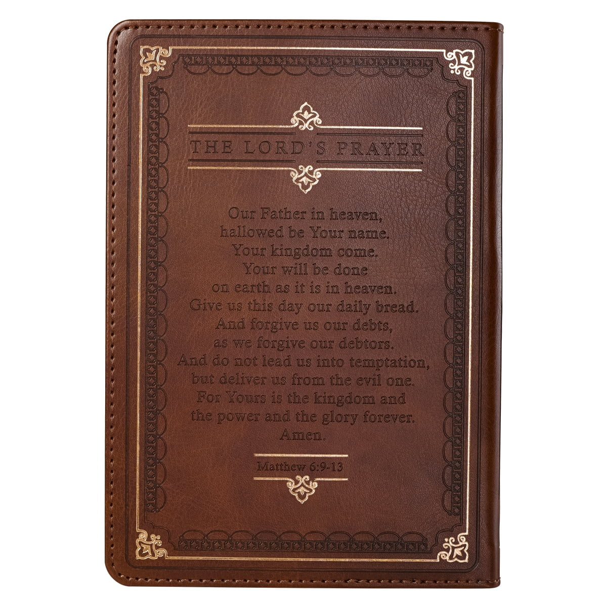 Elevate Your Spiritual Journey with The Lord's Prayer Faux Leather Prayer Journal - Matthew 6: 9-13